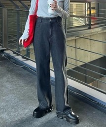 【好評価レビュー多数!/全骨格◎/3サイズ展開】ハイウエストストレートデニム