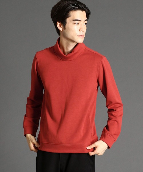 NICOLE CLUB FOR MEN(ニコルクラブフォーメン)の「ダンボールニットオフネックプルオーバー(ニット/セーター・メンズ・オフホワイト/レッド系その他/チャコール/ブラック/モカ・X-LARGE/MEDIUM/LARGE)」の1枚目の写真
