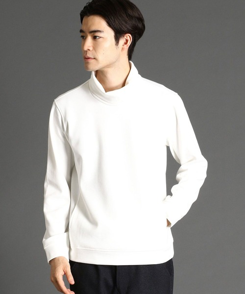 NICOLE CLUB FOR MEN(ニコルクラブフォーメン)の「ダンボールニットオフネックプルオーバー(ニット/セーター・メンズ・オフホワイト/レッド系その他/チャコール/ブラック/モカ・X-LARGE/MEDIUM/LARGE)」の2枚目の写真