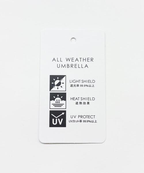 URBAN RESEARCH(アーバンリサーチ)の「晴雨兼用コンパクトアンブレラ(長傘・レディース・チェック/アイボリー/シルバー・-)」の5枚目の写真