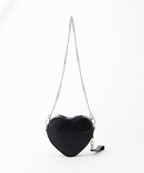 AVIREX(アヴィレックス)の「《直営店限定》VARSITY HEART CHAIN BAG/バーシティーハートチェーンバッグ(トートバッグ・レディース・ブラック・F)」の8枚目の写真