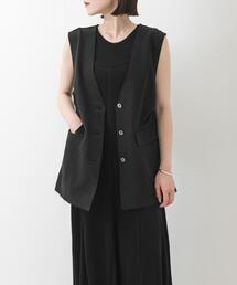 URBAN RESEARCH | new basic SILK LINEN GILET(ダウンベスト)