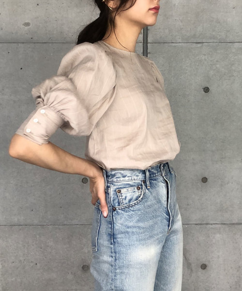 【CIEL'AIR/シェルエアー】VINTAGEボリュームスリーブブラウスの9枚目の写真