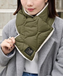 FREAK'S STORE | 限定展開 TAION/タイオン MILITARY REVERSIBLE DOWN SCARF/ミリタリー リバーシブル ダウン スカーフ (ダウン・ボア)(マフラー)