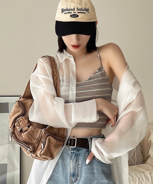 Chick(チック)の「【TAE×Chick】ヴィンテージマルチポケットショルダーバッグ(ショルダーバッグ・レディース・ブラック/ブラウン・FREE)」の21枚目の写真