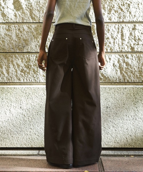 super wide baggy polyester slacks / スーパーワイドバギーポリエステルスラックスの7枚目の写真