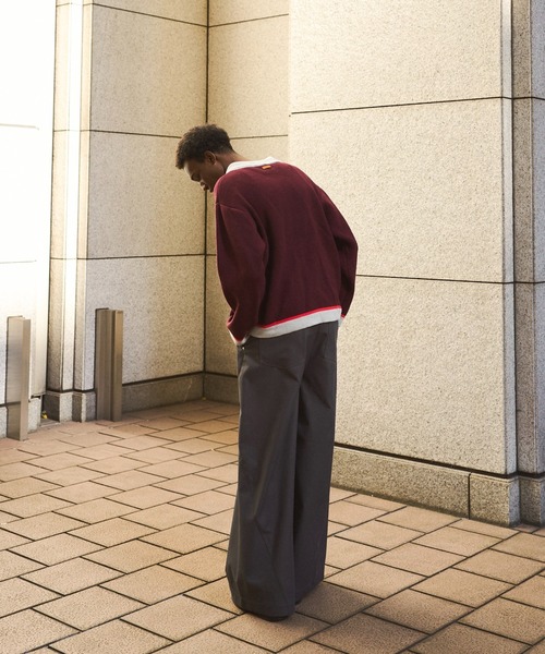 super wide baggy polyester slacks / スーパーワイドバギーポリエステルスラックスの4枚目の写真