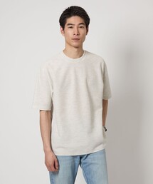 green label relaxing | ラティス ワッフル クルーネック ショートスリーブ Tシャツ(Tシャツ/カットソー)
