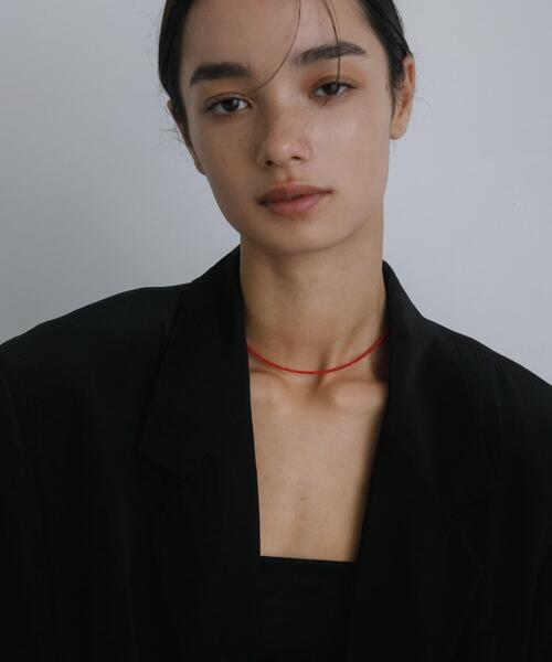 URBAN RESEARCH(アーバンリサーチ)の「decor『デコール』 Cut beads necklace(ネックレス・レディース・ブラック/レッド/ネイビー・-)」の3枚目の写真