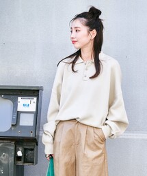 限定展開 ポロ ニット プルオーバー