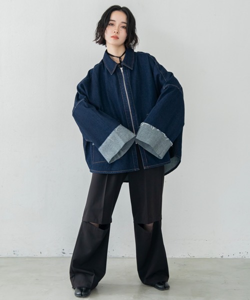 VACANCY(ヴァカンシー)の「マルチスリットスラックスパンツ(スラックス・レディース・その他/ブラック/グレー・MEDIUM/SMALL/LARGE)」の16枚目の写真