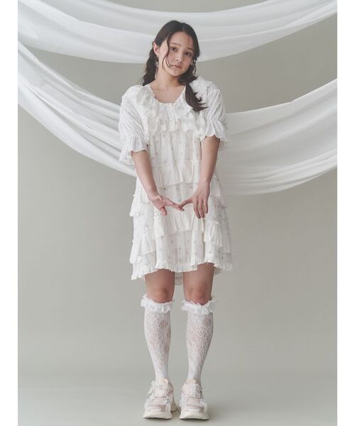 merry jenny(メリージェニー)の「floralフレアミニワンピース(ワンピース・レディース・ピンク/ブルー・FREE)」の16枚目の写真
