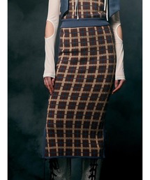 PAMEO POSE | Plaid Knit Skirt(スカート)