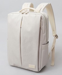 YAKPAK | 撥水加工 杢調ポリエステル スリム スクエア バックパック ビジネス対応(バックパック/リュック)