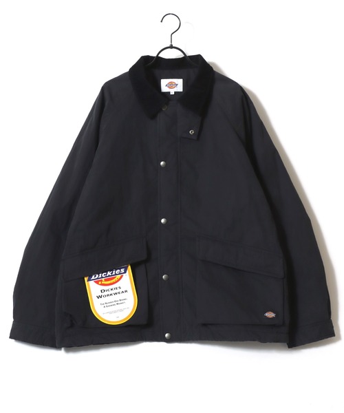 Dickies(ディッキーズ)の「Dickies/ディッキーズ Hunting Jacket/オーバーサイズ ナイロン 襟コーデュロイ ハンティングジャケット/薄中綿ジャケット/ブルゾン/レディース メンズ(ブルゾン・メンズ・オリーブ/ブラック・M/L/XL)」の20枚目の写真