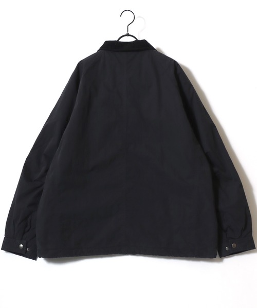 Dickies(ディッキーズ)の「Dickies/ディッキーズ Hunting Jacket/オーバーサイズ ナイロン 襟コーデュロイ ハンティングジャケット/薄中綿ジャケット/ブルゾン/レディース メンズ(ブルゾン・メンズ・オリーブ/ブラック・M/L/XL)」の21枚目の写真