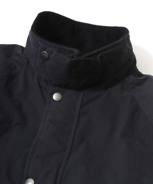 Dickies(ディッキーズ)の「Dickies/ディッキーズ Hunting Jacket/オーバーサイズ ナイロン 襟コーデュロイ ハンティングジャケット/薄中綿ジャケット/ブルゾン/レディース メンズ(ブルゾン・メンズ・オリーブ/ブラック・M/L/XL)」の6枚目の写真
