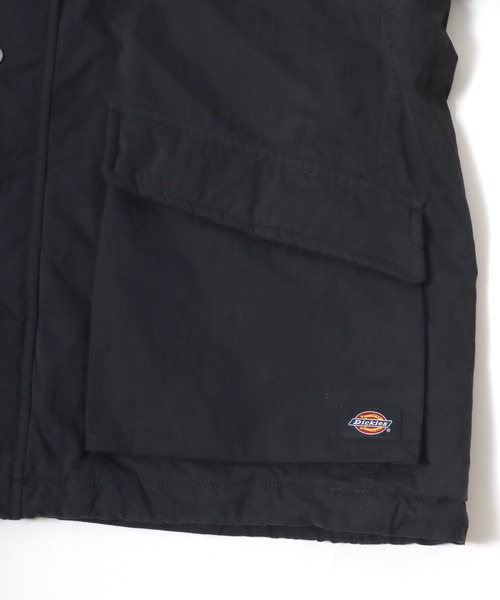 Dickies(ディッキーズ)の「Dickies/ディッキーズ Hunting Jacket/オーバーサイズ ナイロン 襟コーデュロイ ハンティングジャケット/薄中綿ジャケット/ブルゾン/レディース メンズ(ブルゾン・メンズ・オリーブ/ブラック・M/L/XL)」の9枚目の写真