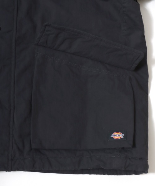 Dickies(ディッキーズ)の「Dickies/ディッキーズ Hunting Jacket/オーバーサイズ ナイロン 襟コーデュロイ ハンティングジャケット/薄中綿ジャケット/ブルゾン/レディース メンズ(ブルゾン・メンズ・オリーブ/ブラック・M/L/XL)」の10枚目の写真