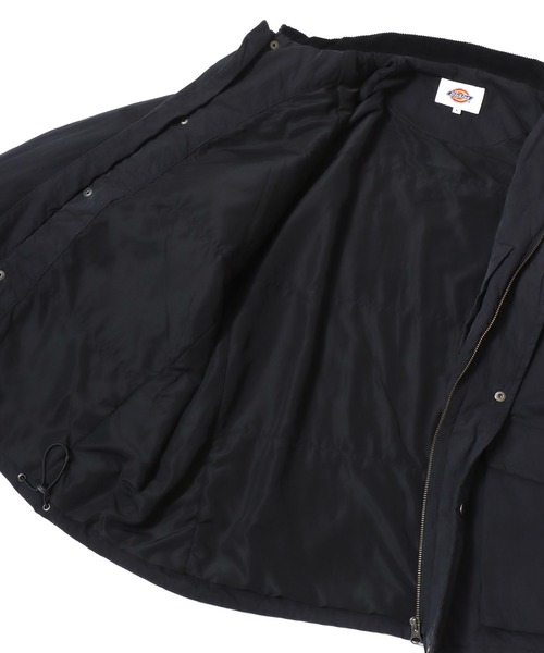 Dickies(ディッキーズ)の「Dickies/ディッキーズ Hunting Jacket/オーバーサイズ ナイロン 襟コーデュロイ ハンティングジャケット/薄中綿ジャケット/ブルゾン/レディース メンズ(ブルゾン・メンズ・オリーブ/ブラック・M/L/XL)」の17枚目の写真