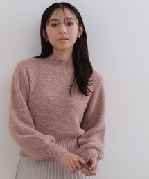 NATURAL BEAUTY BASIC | フェザーMIXラメリリヤーンニット(ニット/セーター)