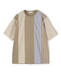 TOMORROWLAND | コットン ストライプ デザインTシャツ(Tシャツ/カットソー)