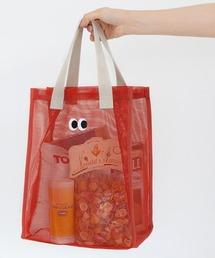 Pochi Pouch/シンプル ワンポイント メッシュ トートバッグ