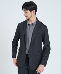 ABAHOUSE GRAY | 【新型/セットアップ対応】ポンチ ジャケット / 4WAYストレッチ / ウォッシャブル(テーラードジャケット)