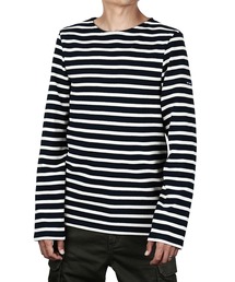 SAINT JAMES | SAINT JAMES MERIDIEN MODERNE セントジェームス メリディアン ロングスリーブ カットソー ボーダー ボートネック Tシャツ 6870 ユニセックス(Tシャツ/カットソー)