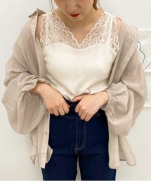 袖ボリュームシアーシャツ【ZOZOTOWN限定アイテム】