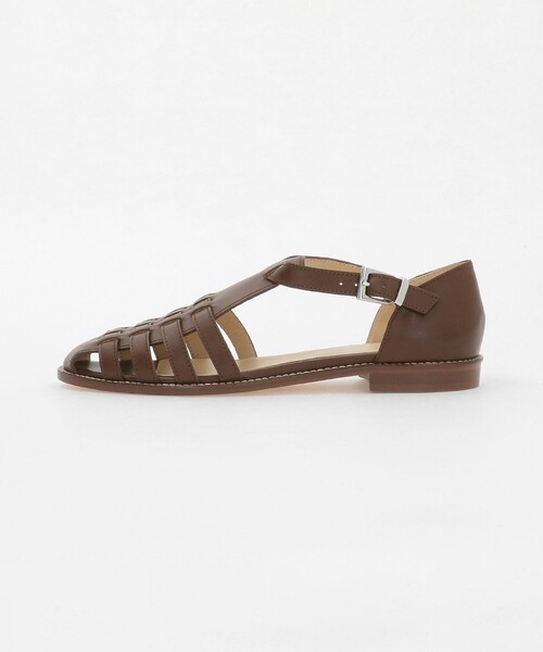 Steven Alan(スティーブンアラン)の「<Steven Alan>レザー メッシュ サンダル(サンダル・レディース・ダークブラウン/ブラック・35/37/38/36)」の1枚目の写真