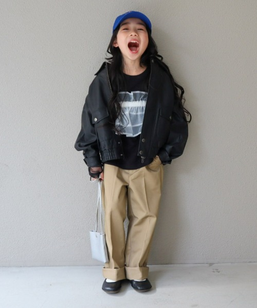 CIAOPANIC TYPY(チャオパニックティピー)の「楽々ゴム仕様ギャザー付けフリル(付け襟・キッズ・ホワイト/ブラック/イエロー・FREE)」の16枚目の写真
