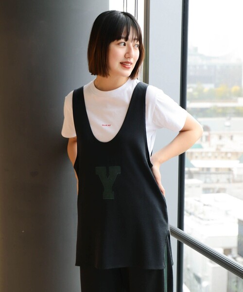 BEAMS BOY(ビームスボーイ)の「ナンバリング タンク(タンクトップ・レディース・ブラック/ダークグリーン・ONE SIZE)」の2枚目の写真