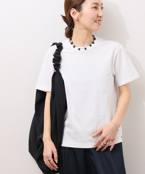 HANES(ヘインズ)の「【Hanes × relume】別注 ウォッシュドコットン クルーネックTシャツ<2枚セット>(Tシャツ/カットソー・レディース・ブラック/ベージュ・FREE)」の5枚目の写真