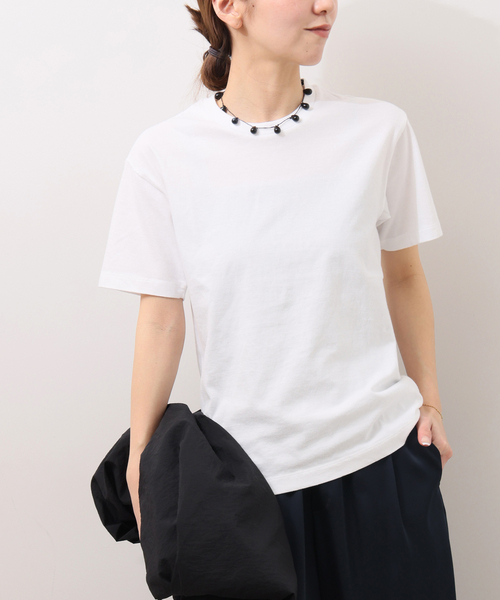 HANES(ヘインズ)の「【Hanes × relume】別注 ウォッシュドコットン クルーネックTシャツ<2枚セット>(Tシャツ/カットソー・レディース・ブラック/ベージュ・FREE)」の7枚目の写真