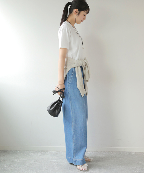 HANES(ヘインズ)の「【Hanes × relume】別注 ウォッシュドコットン クルーネックTシャツ<2枚セット>(Tシャツ/カットソー・レディース・ブラック/ベージュ・FREE)」の11枚目の写真