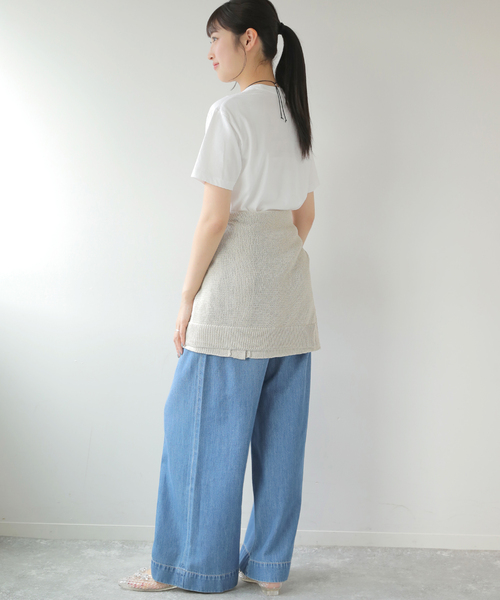 HANES(ヘインズ)の「【Hanes × relume】別注 ウォッシュドコットン クルーネックTシャツ<2枚セット>(Tシャツ/カットソー・レディース・ブラック/ベージュ・FREE)」の12枚目の写真