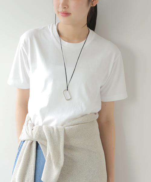 HANES(ヘインズ)の「【Hanes × relume】別注 ウォッシュドコットン クルーネックTシャツ<2枚セット>(Tシャツ/カットソー・レディース・ブラック/ベージュ・FREE)」の13枚目の写真