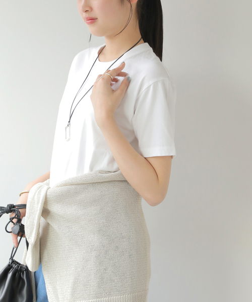 HANES(ヘインズ)の「【Hanes × relume】別注 ウォッシュドコットン クルーネックTシャツ<2枚セット>(Tシャツ/カットソー・レディース・ブラック/ベージュ・FREE)」の15枚目の写真