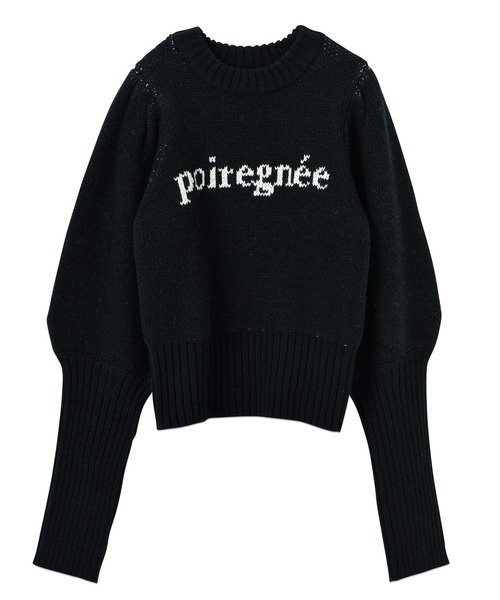 poiregnee(ポワニェ)の「ジャガードロゴニットプルオーバー(ニット/セーター・レディース・アイボリー/ライトブルー/ブラック・FREE)」の13枚目の写真