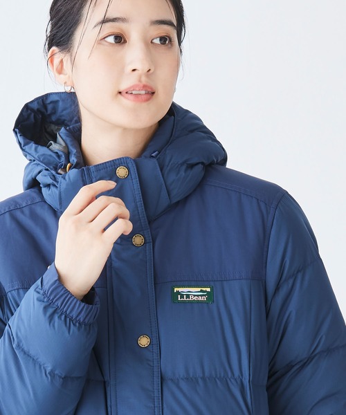 L.L.Bean(エルエルビーン)の「マウンテン・クラシック・ダウン・パーカ 米国フィット・プチ(ダウンジャケット/コート・レディース・ブラック/ネイビー/バーガンディー/モスグリーン/グレー系/ライトグレー・X-SMALL/SMALL/MEDIUM/LARGE)」の13枚目の写真
