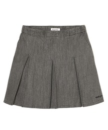 MILKFED. | BOX PLEAT MINI SKIRT(デニムスカート)