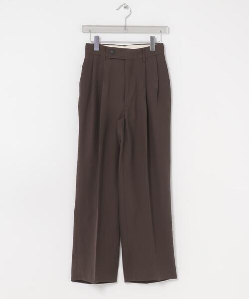 URBAN RESEARCH(アーバンリサーチ)の「ダブルクロスキュプラパンツ(その他パンツ・レディース・チャコールグレー/ブラウン/ネイビー・36/40/38/42)」の2枚目の写真