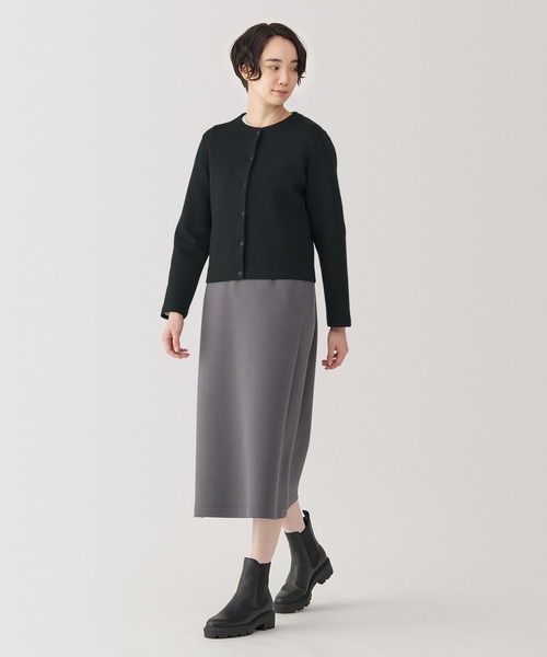 無印良品(ムジルシリョウヒン)の「婦人 二重編みスウェットカーディガン(カーディガン/ボレロ・レディース・ブラック/ブラウン系/アイボリー/ブルー系・XL/L/M/S)」の19枚目の写真