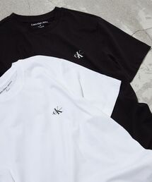 【WEB限定】ユニセックス CK ロゴ リラックスフィット Tシャツ 2枚セット ブラック ホワイト