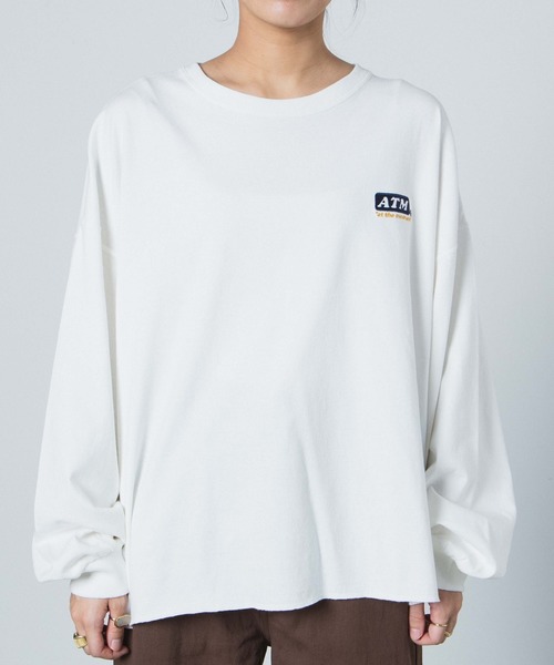 WEGO(ウィゴー)の「WEGO/USAドルマンスリーブビッグシルエットロンT(Tシャツ/カットソー・レディース・ホワイト/スミクロ/ブラウン系その他5・FREE)」の10枚目の写真