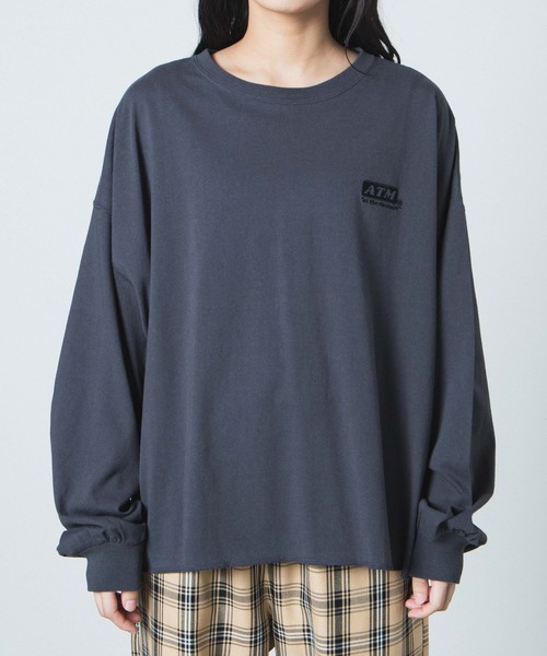WEGO(ウィゴー)の「WEGO/USAドルマンスリーブビッグシルエットロンT(Tシャツ/カットソー・レディース・ホワイト/スミクロ/ブラウン系その他5・FREE)」の11枚目の写真