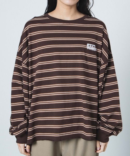 WEGO(ウィゴー)の「WEGO/USAドルマンスリーブビッグシルエットロンT(Tシャツ/カットソー・レディース・ホワイト/スミクロ/ブラウン系その他5・FREE)」の22枚目の写真