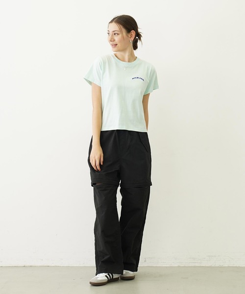 MILKFED.(ミルクフェド)の「GLITTER CHERRY COMPACT S/S TEE(Tシャツ/カットソー・レディース・オフホワイト/ブラック/ライトグリーン・S/M)」の6枚目の写真