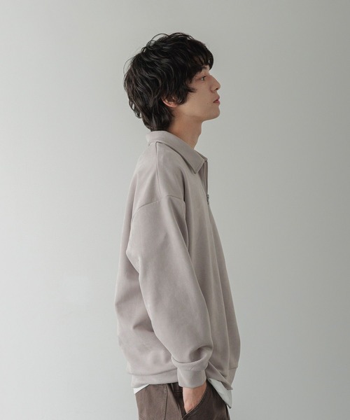 LOWRYS FARM(ローリーズファーム)の「【LFM(U)】スウェードライクHZIPポロ 593465(Tシャツ/カットソー・メンズ・ブラウン/グレー/チャコールグレー・MEDIUM/LARGE)」の17枚目の写真